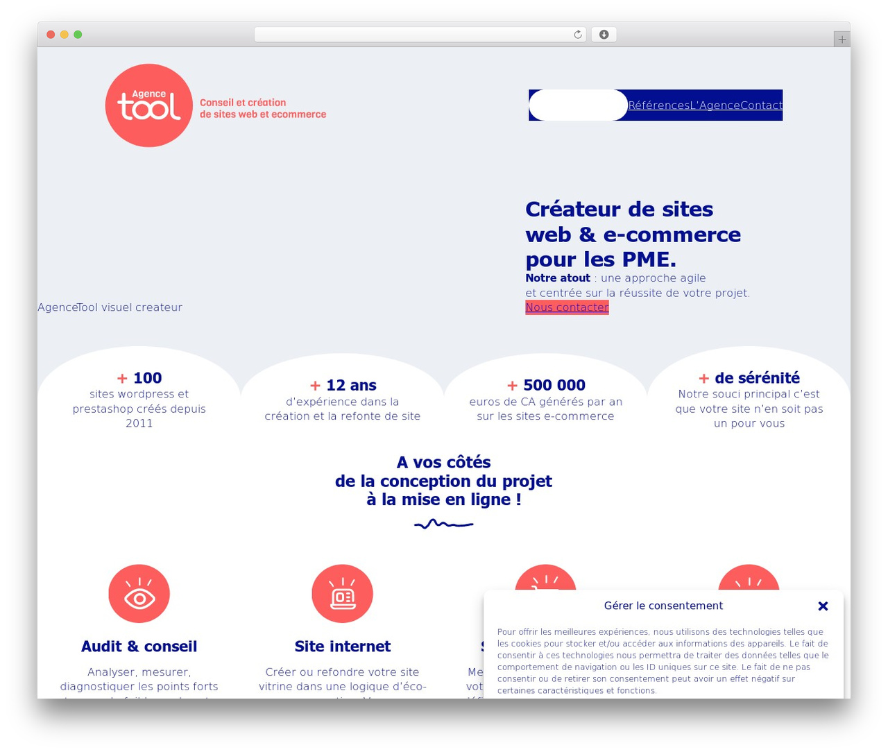 digitool WordPress theme - agencetool.fr