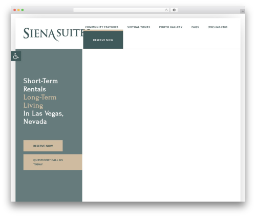 Divi WordPress theme - sienasuites.vegas