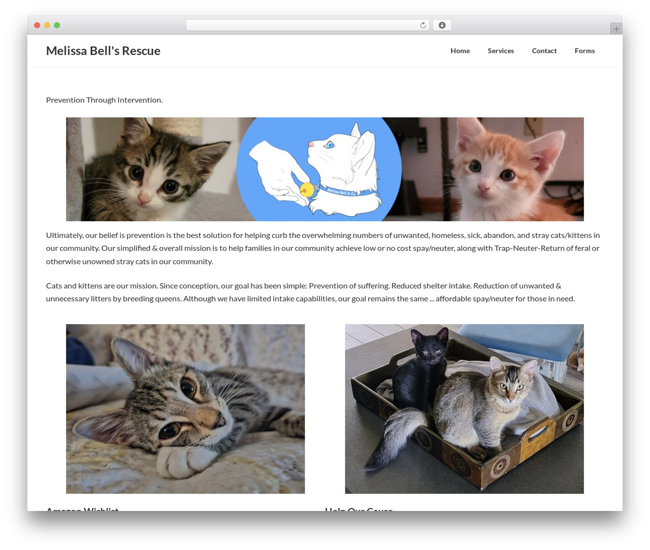 Lightning theme WordPress - melissabellsrescue.org