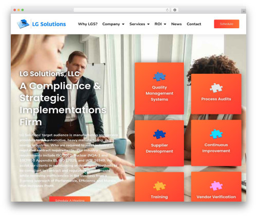 Softek WordPress theme - lgsolutionlimited.com