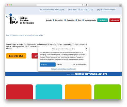 Theme WordPress IPF - ipf-formation.com