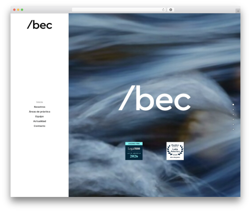 Salient widgets WordPress plugin - becabogados.cl