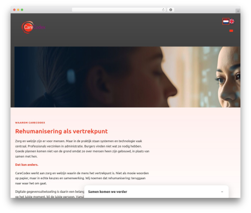 WordPress theme CareCodex Theme - carecodex.org