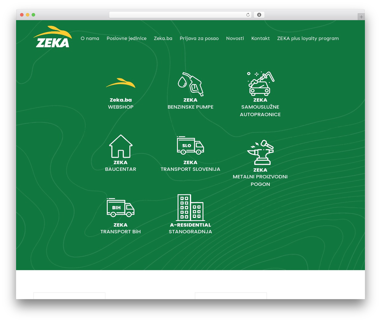 WordPress theme Consto - zekacomerc.ba