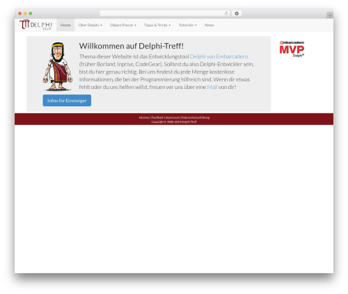 WordPress theme Delphi-Treff - delphi-treff.de