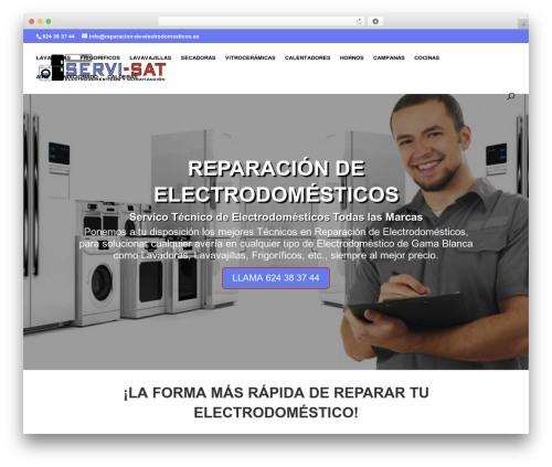 WordPress theme Divi - reparacion-de-electrodomesticos.es