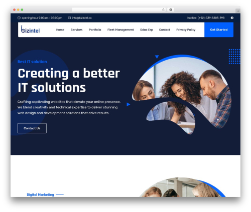 WordPress theme Itechie - bizintel.co