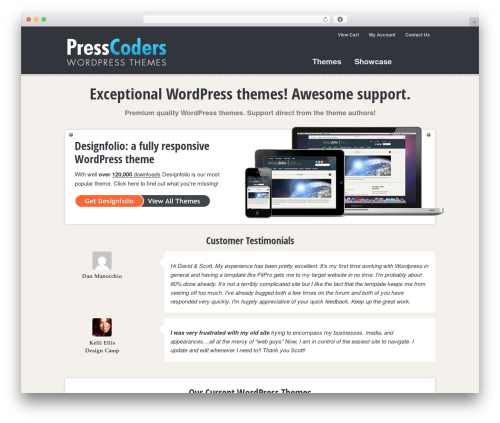 WordPress theme Press Coders 2012 - presscoders.com