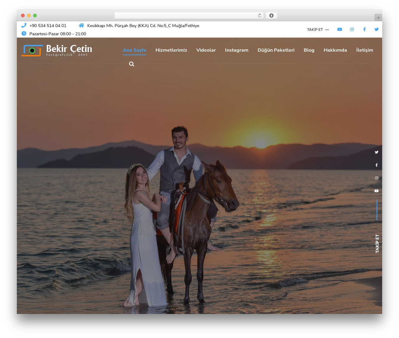 WordPress website theme Altaframe - bekircetin.com