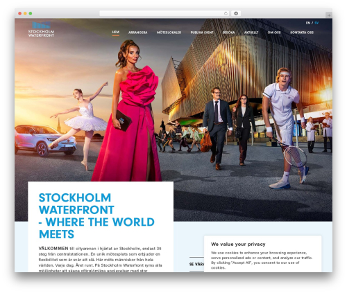 WP theme The Sceleton theme - stockholmwaterfront.com