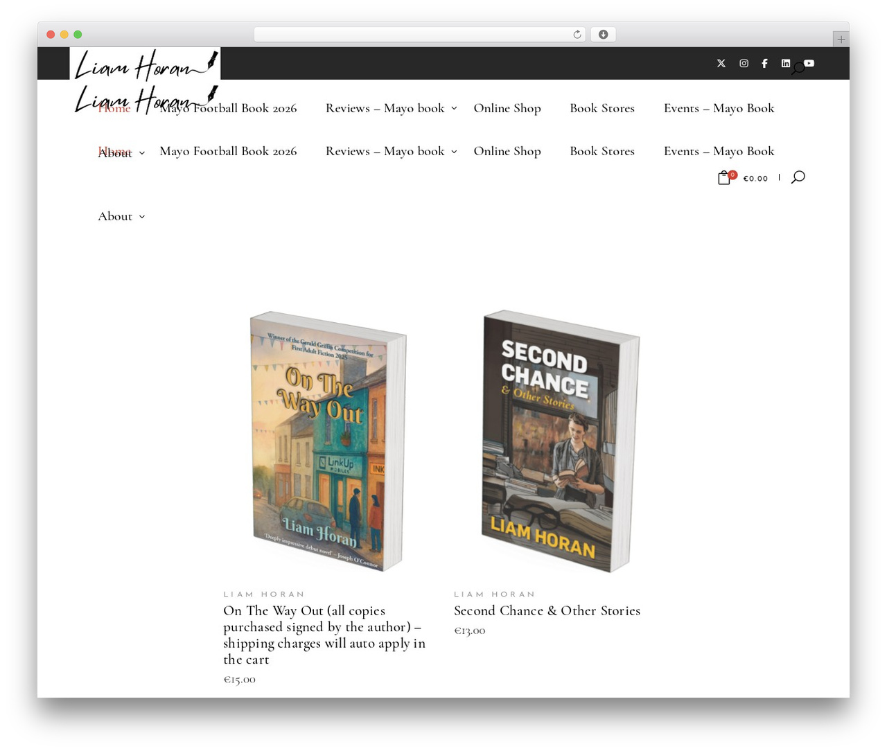 ChapterOne WordPress theme - liamhoran.info