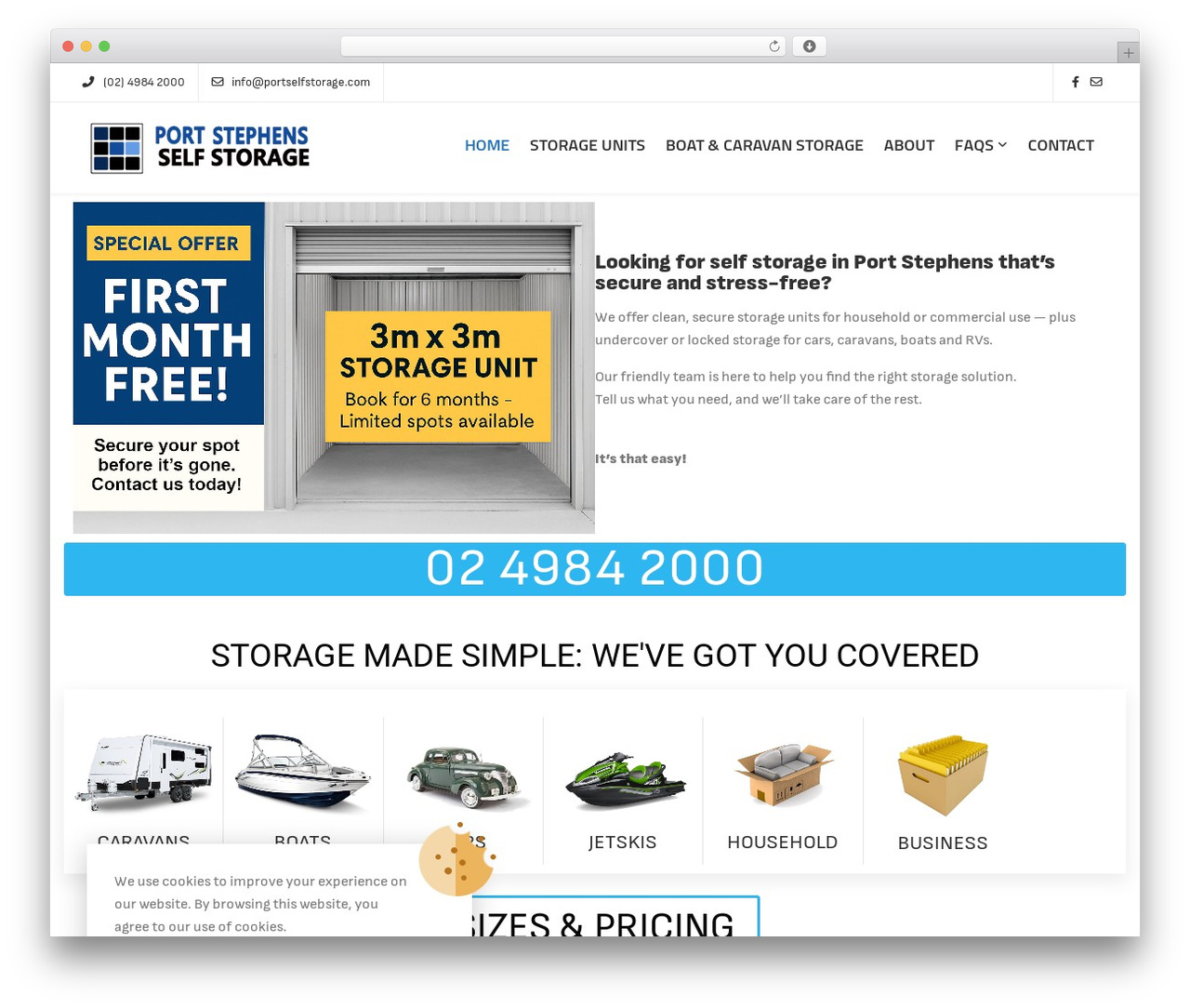 CiyaShop WordPress shop theme - portselfstorage.com