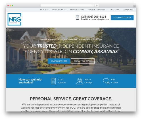 WordPress theme Advisor Pro - nrgins.com