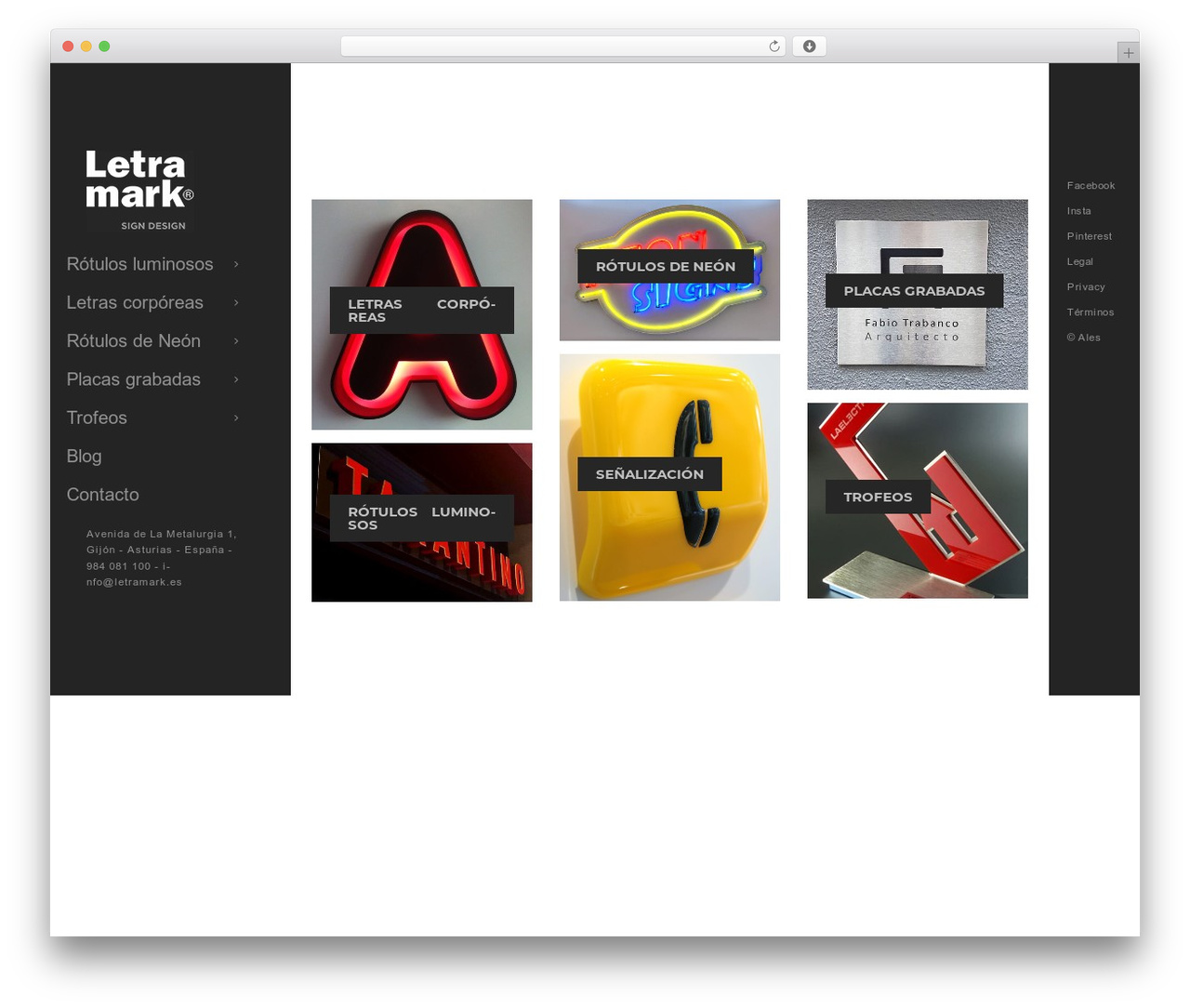 WordPress theme Bailey - letramark.es WordPress theme Bailey - letramark.es