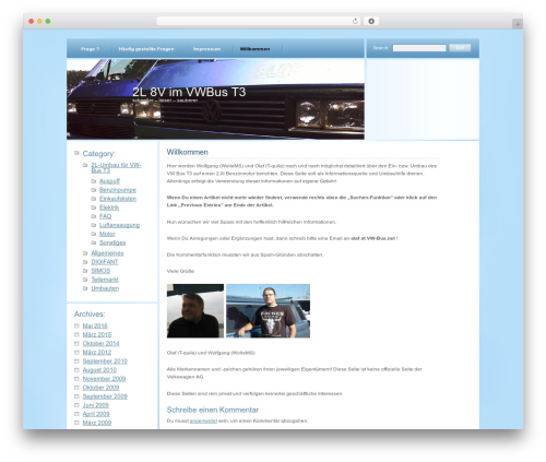 WordPress theme Cloudy - vw-bus.net