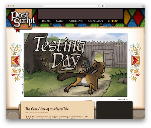 Comic Easel (comic-easel) free WordPress plugin - postscriptcomic.com