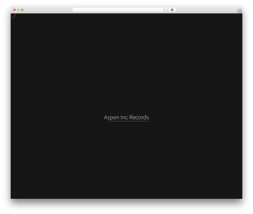 WordPress theme Reframe - aspen-inc-records.com