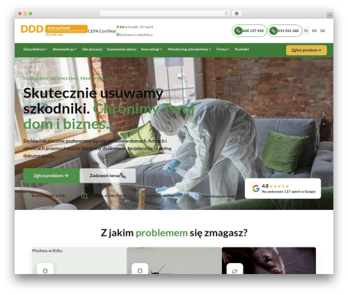 BugsPatrol WordPress theme - panfil-ddd.pl