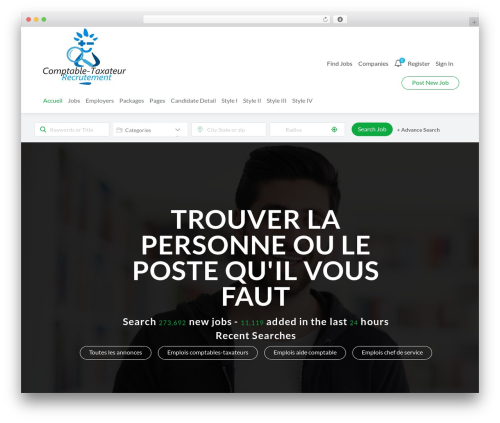 Careerfy WordPress website theme - comptabletaxateur.fr