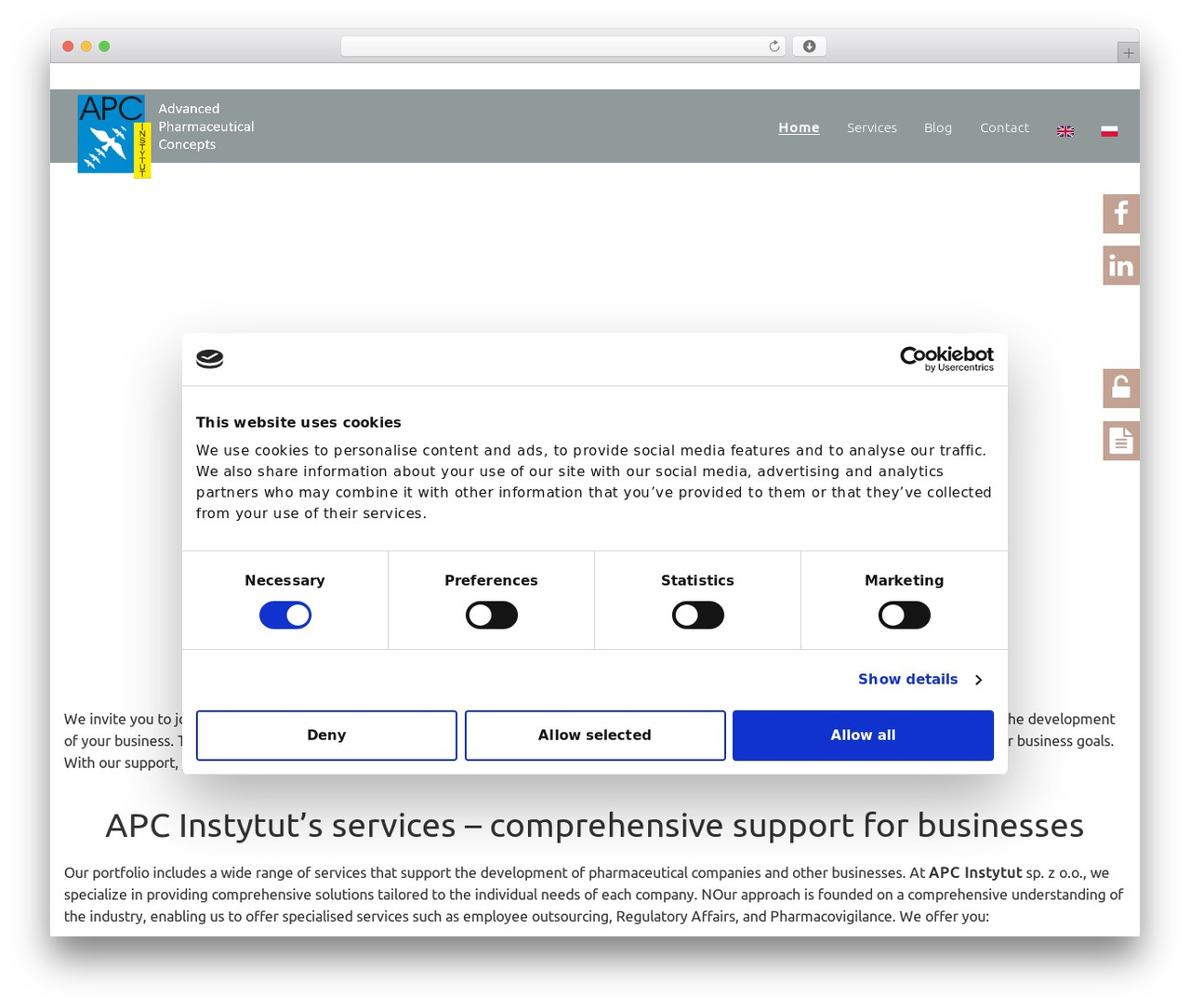 Cherry Framework theme WordPress - apcinstytut.pl