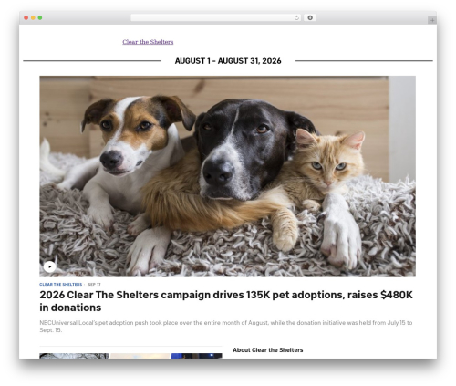 Ad layers nbc WordPress plugin - cleartheshelters.com