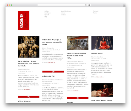 POST theme WordPress - bacante.org