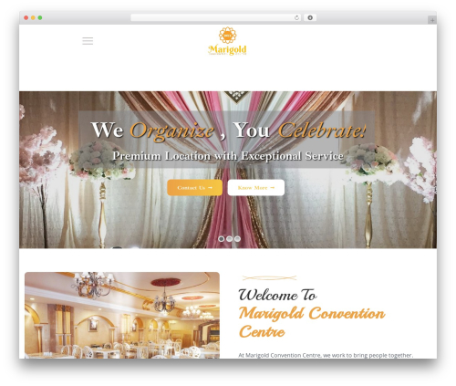 Presentup theme WordPress - marigoldconvention.com