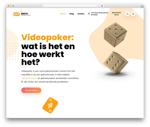 Theme WordPress Hanio - gratisgokkasten.biz