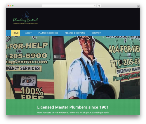 WordPress theme Pharmacy - plumbingcentral.com