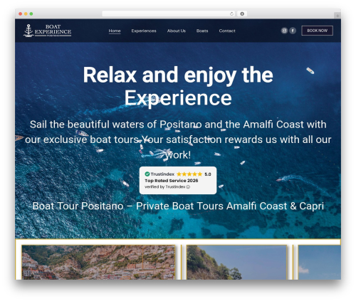 WordPress theme The7 - www.boatexperiencepositano.com