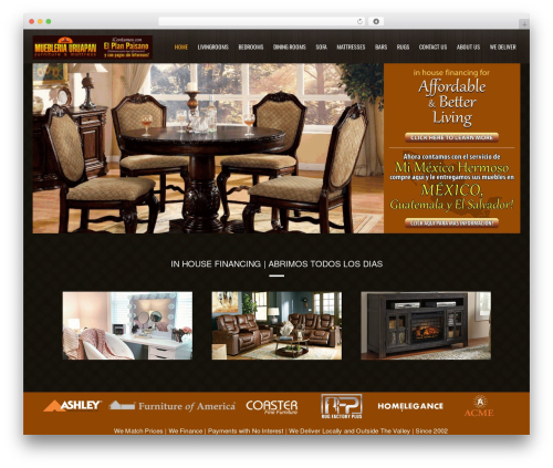 WP theme Interior Lite - uruapanhomefurnishings.com