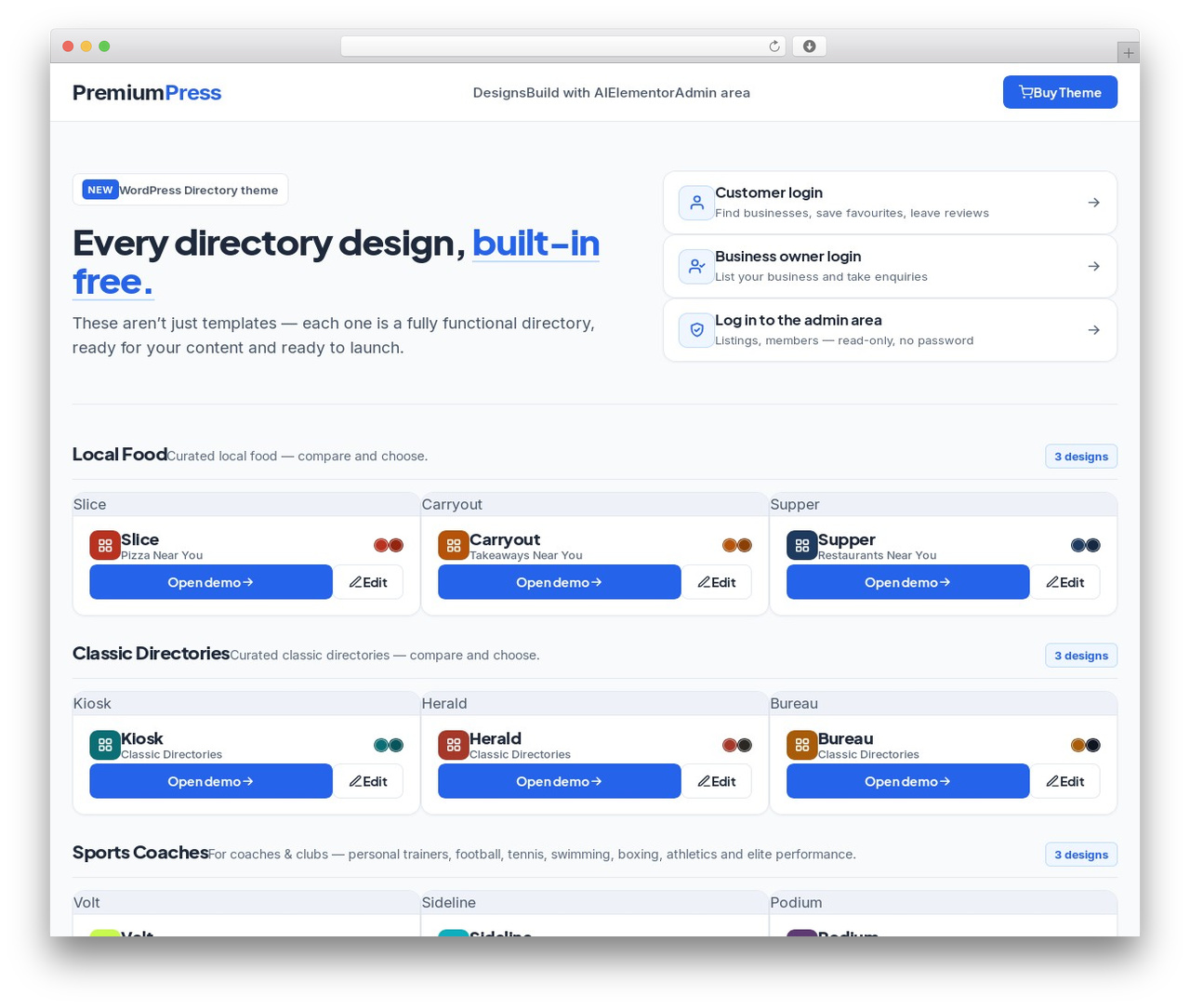 Directory Theme premium WordPress theme - dt10.premiummod.com