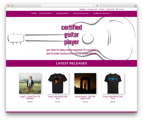 Divi WordPress theme - certifiedguitarplayer.com