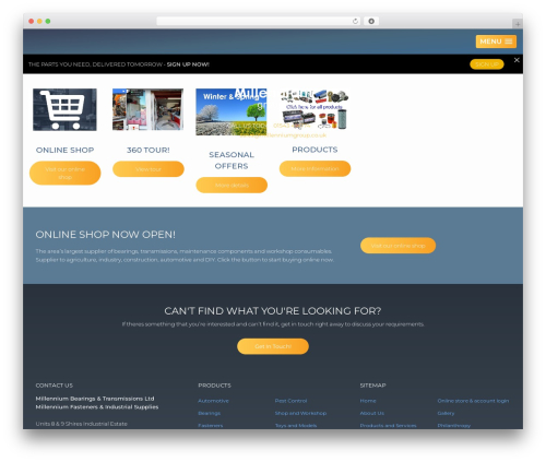 esterling theme WordPress - millenniumgroup.co.uk