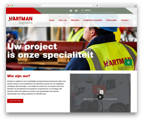 Hello Elementor WordPress theme design - hartmanlogistics.nl