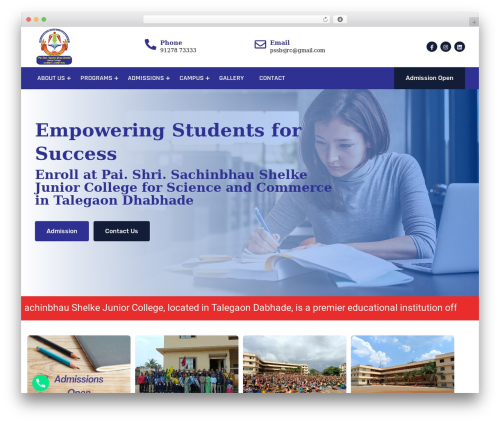 Itechie WordPress theme - sbsjuniorcollege.com