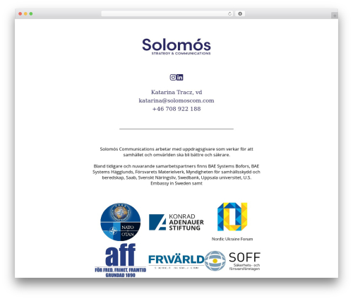 Solomos top WordPress theme - solomoscom.com