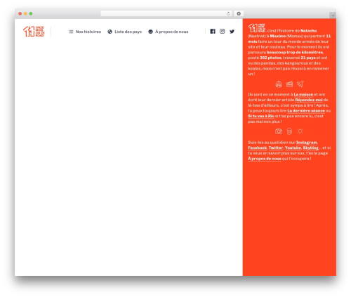 tdm WordPress theme - onzemoisonzeroad.com