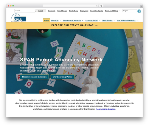 Theme WordPress Divi - spanadvocacy.org