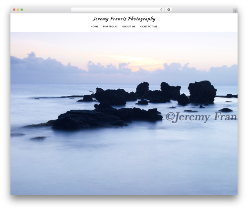 WordPress theme Borano - jeremyfrancisphotography.com