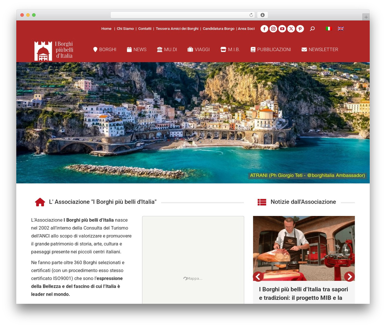 WordPress theme The7 Classic - borghipiubelliditalia.it