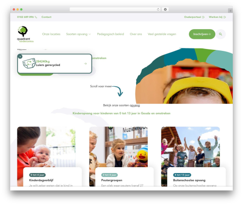 WordPress theme Quadrant website - quadrantkindercentra.nl