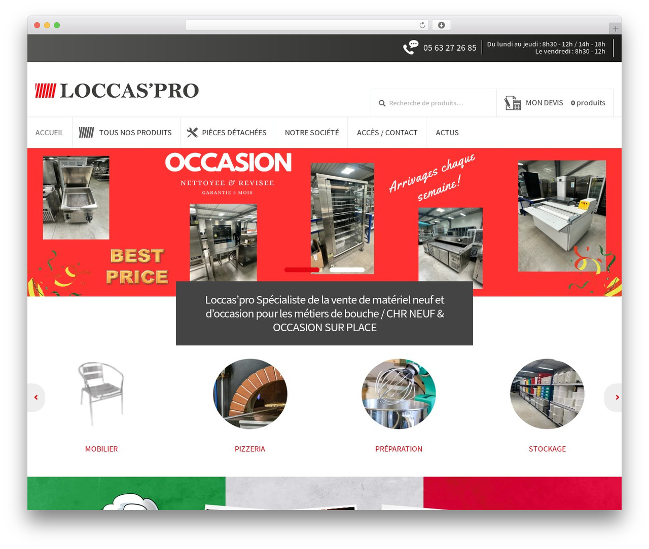 WordPress theme Storefront Blank Child Theme - loccaspro-31.com