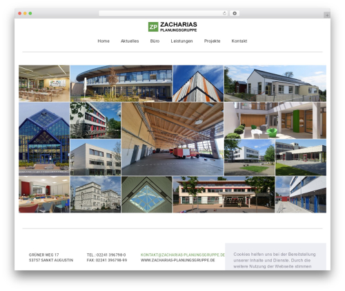 Architect premium WordPress theme - zacharias-planungsgruppe.de