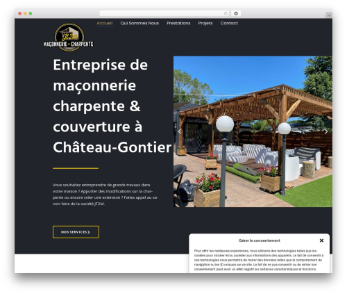 Archus WordPress theme - maconnerie-charpente-jt2m.fr