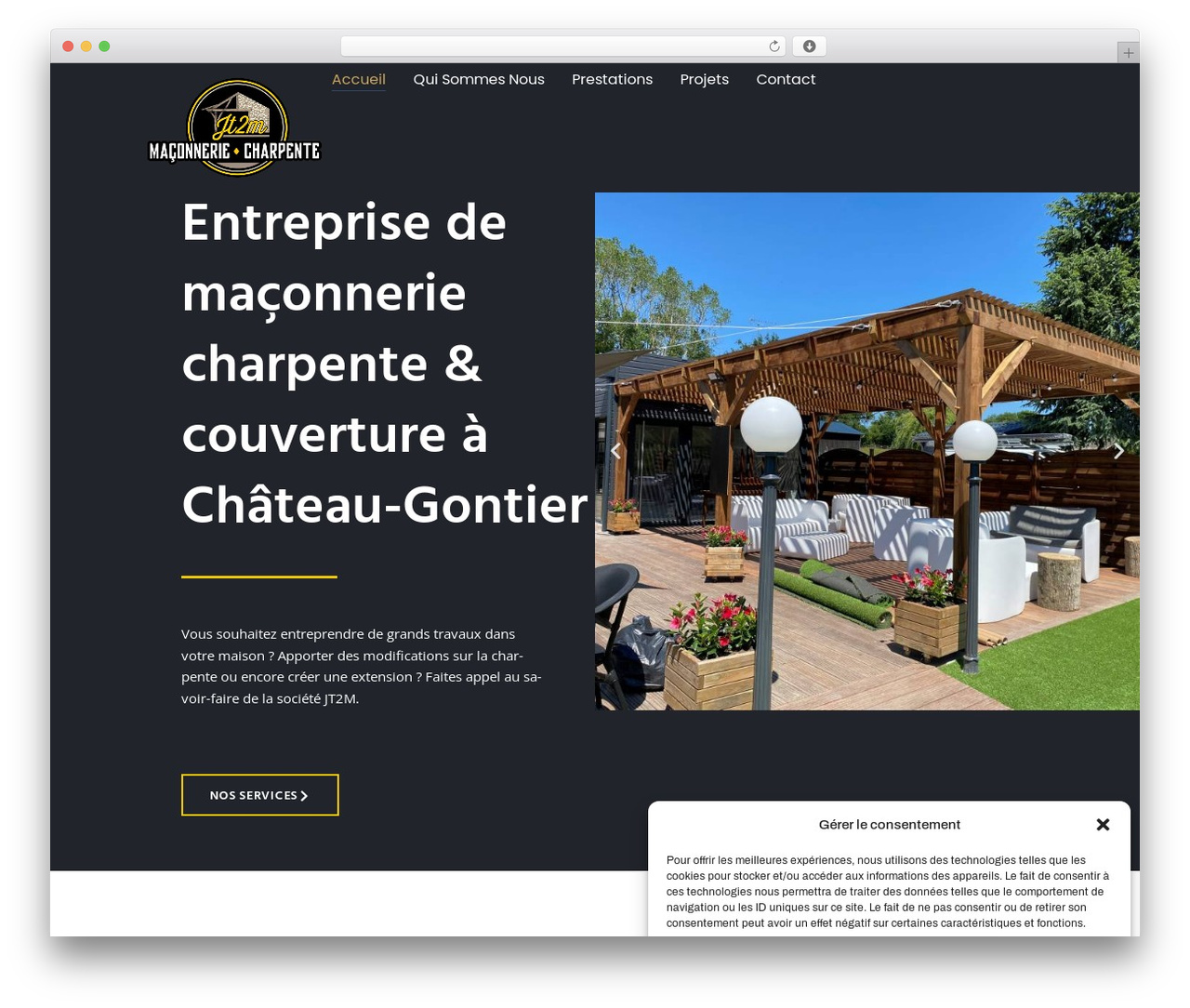 Archus WordPress theme - maconnerie-charpente-jt2m.fr