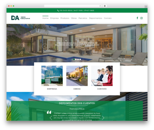 cms WordPress theme - davidros.com.br