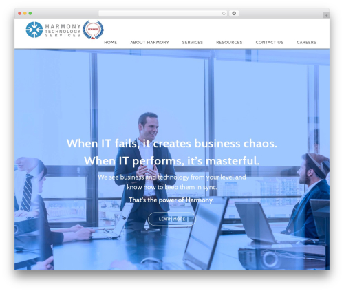 Harmony Technology theme WordPress - harmonytechnologyservices.com