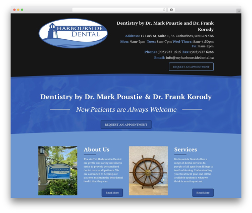 Laurel WordPress theme - myharboursidedental.ca