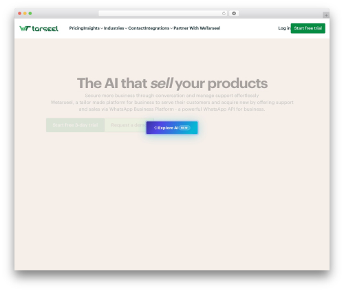 Lexend company WordPress theme - wetarseel.ai